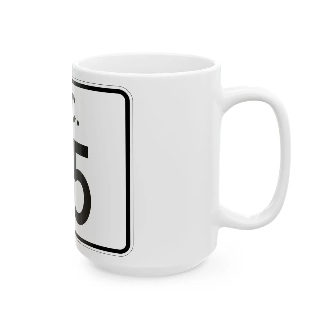SC-115 (South Carolina) (Road Sign) White Coffee Mug - Go Mug Yourself