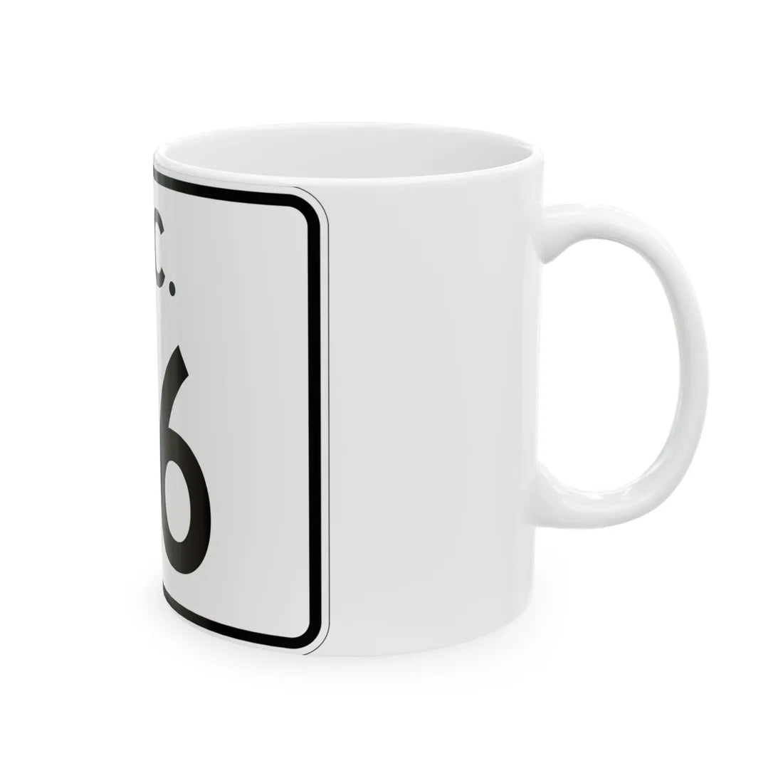 SC-116 (South Carolina) (Road Sign) White Coffee Mug - Go Mug Yourself