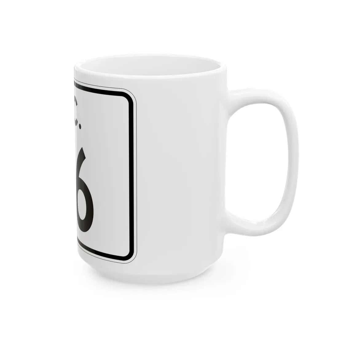 SC-116 (South Carolina) (Road Sign) White Coffee Mug - Go Mug Yourself