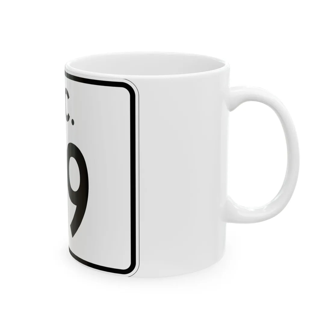 SC-119 (South Carolina) (Road Sign) White Coffee Mug - Go Mug Yourself
