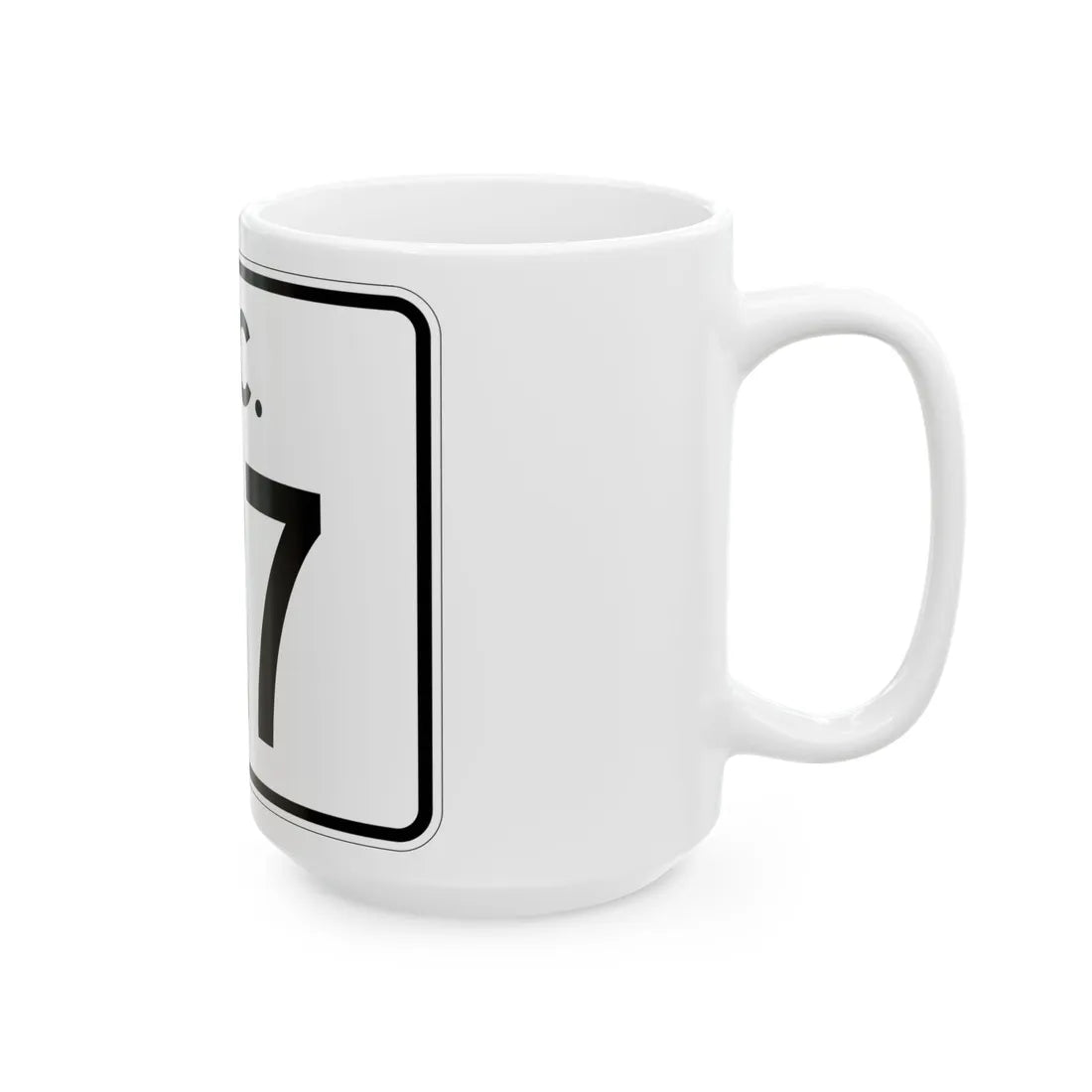 SC-127 (South Carolina) (Road Sign) White Coffee Mug - Go Mug Yourself