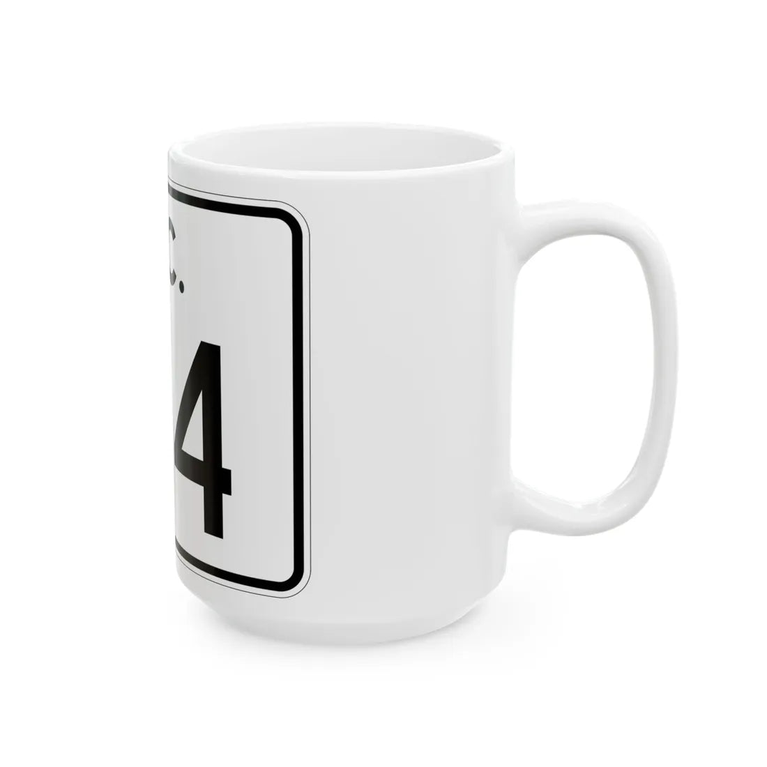 SC-134 (South Carolina) (Road Sign) White Coffee Mug - Go Mug Yourself