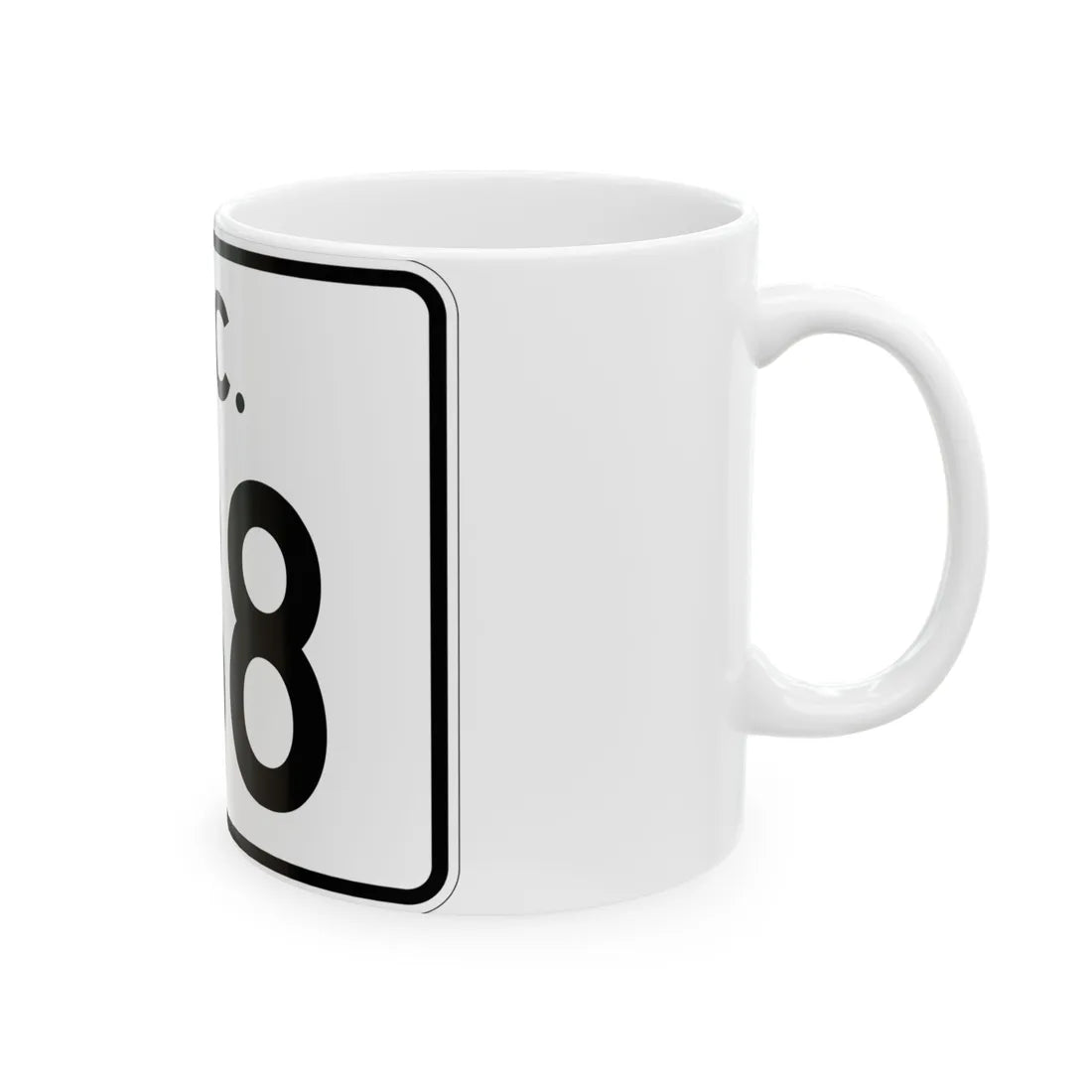 SC-138 (South Carolina) (Road Sign) White Coffee Mug - Go Mug Yourself