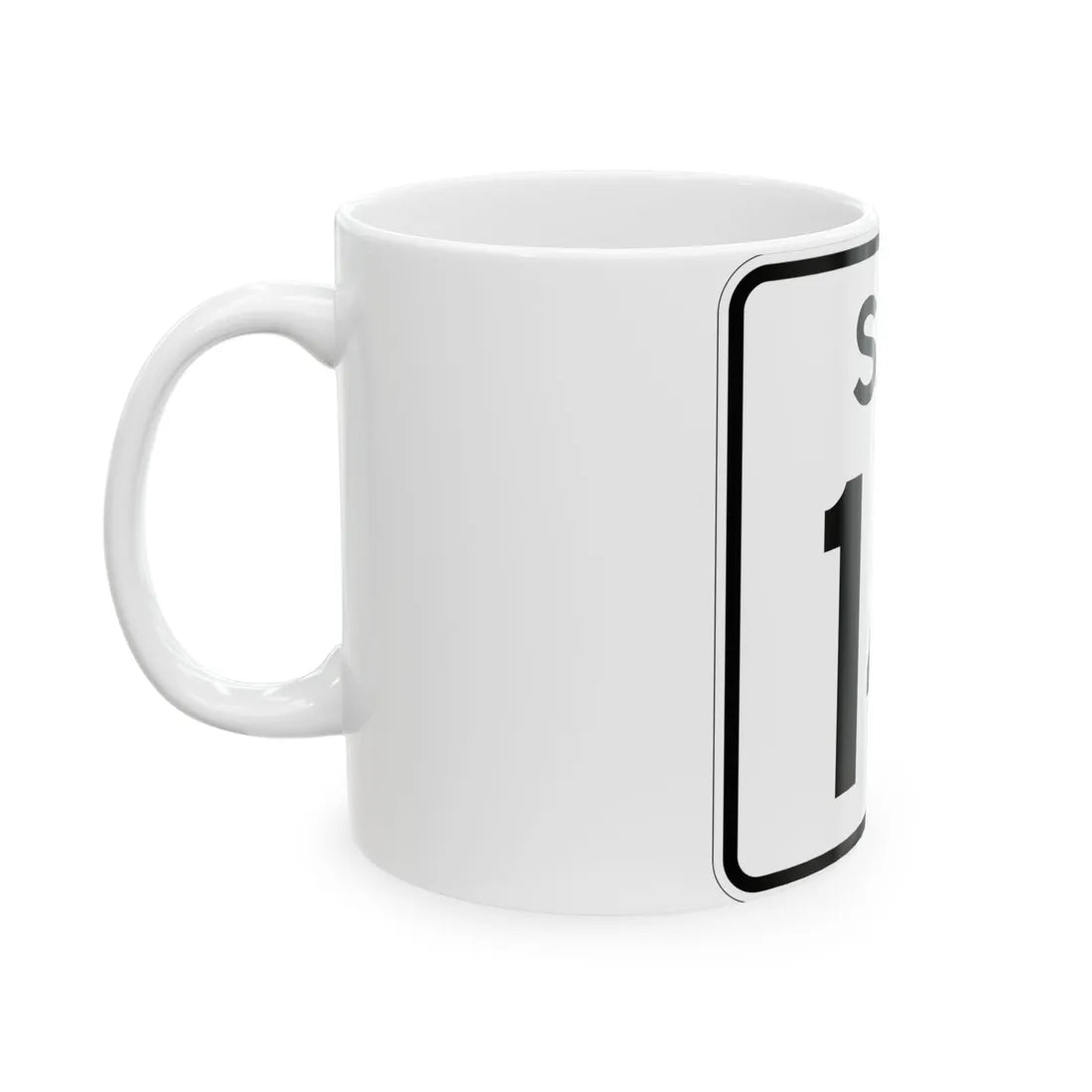 SC-14 (South Carolina) (Road Sign) White Coffee Mug - Go Mug Yourself