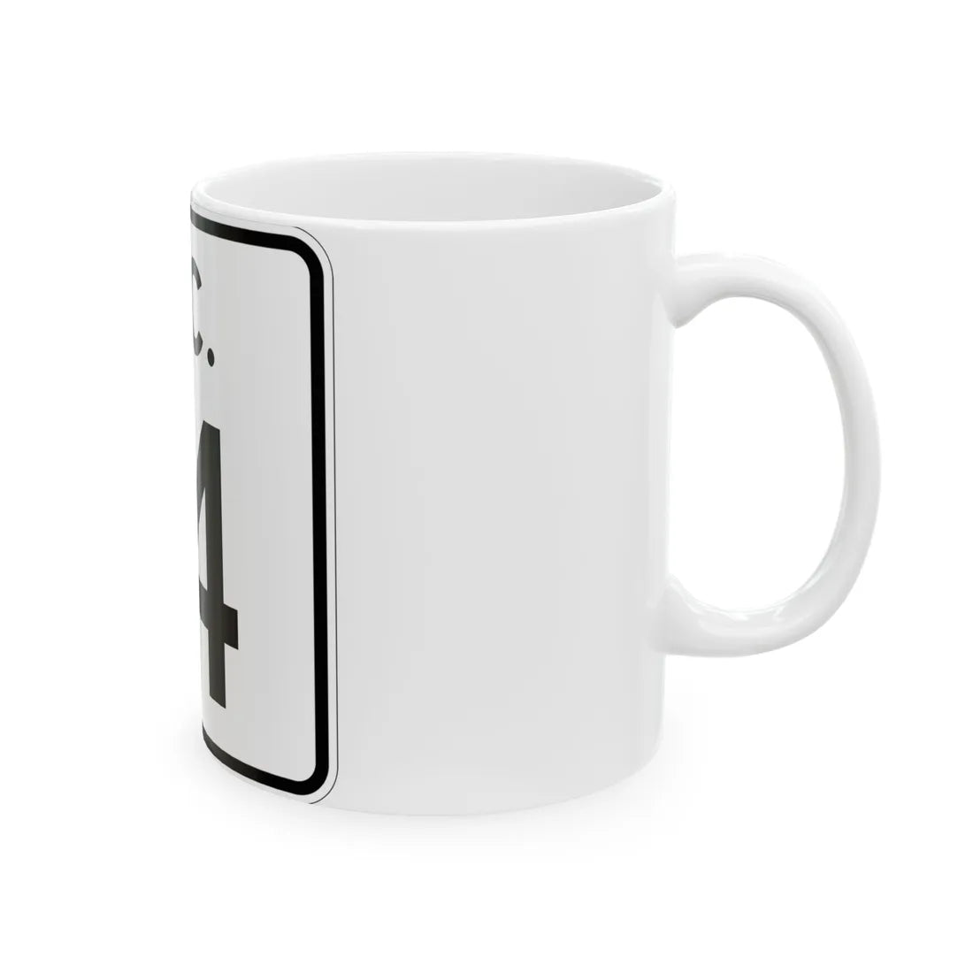 SC-14 (South Carolina) (Road Sign) White Coffee Mug - Go Mug Yourself