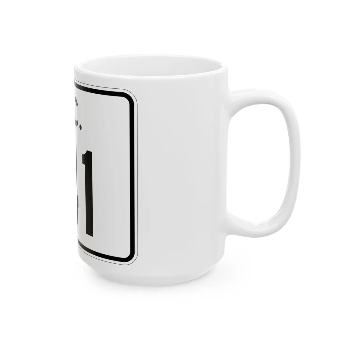 SC-141 (South Carolina) (Road Sign) White Coffee Mug - Go Mug Yourself