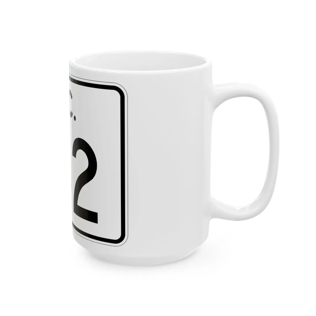 SC-142 (South Carolina) (Road Sign) White Coffee Mug - Go Mug Yourself