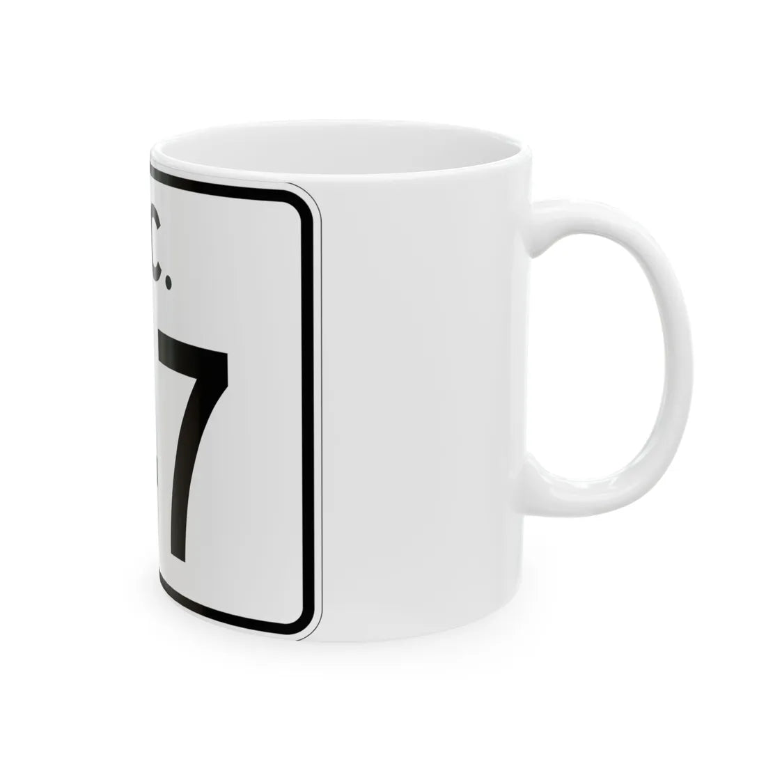 SC-147 (South Carolina) (Road Sign) White Coffee Mug - Go Mug Yourself