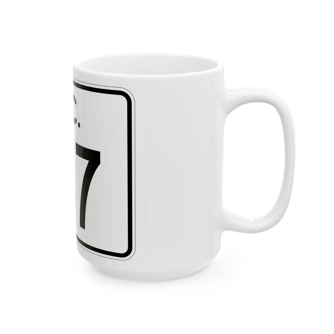 SC-147 (South Carolina) (Road Sign) White Coffee Mug - Go Mug Yourself