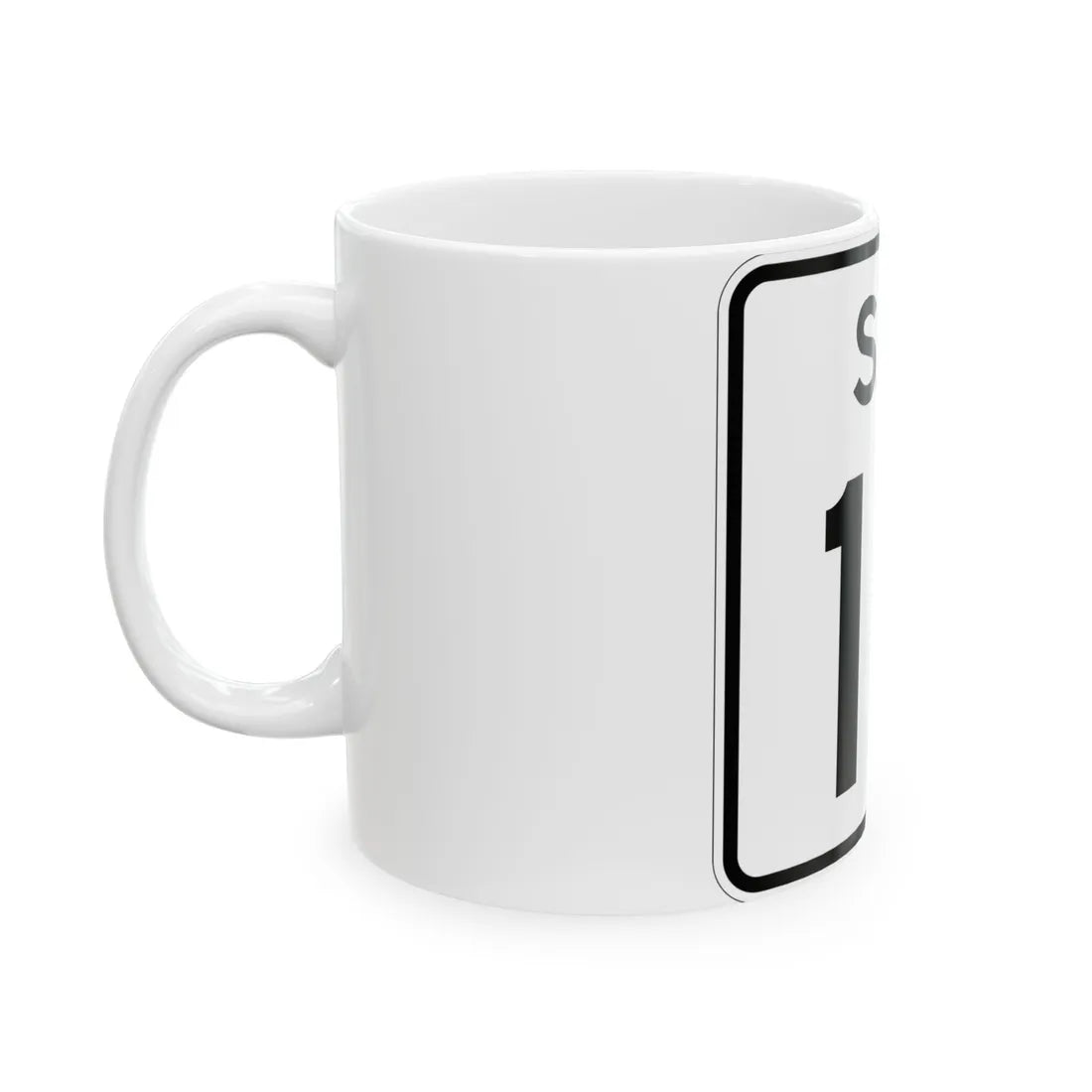SC-15 (South Carolina) (Road Sign) White Coffee Mug - Go Mug Yourself