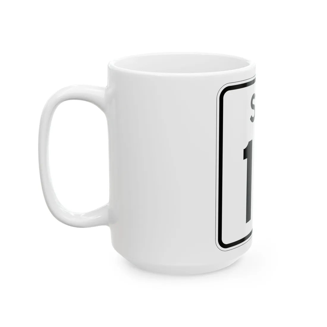 SC-15 (South Carolina) (Road Sign) White Coffee Mug - Go Mug Yourself