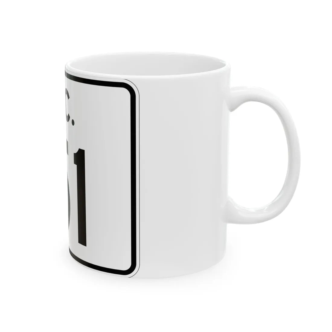 SC-151 (South Carolina) (Road Sign) White Coffee Mug - Go Mug Yourself
