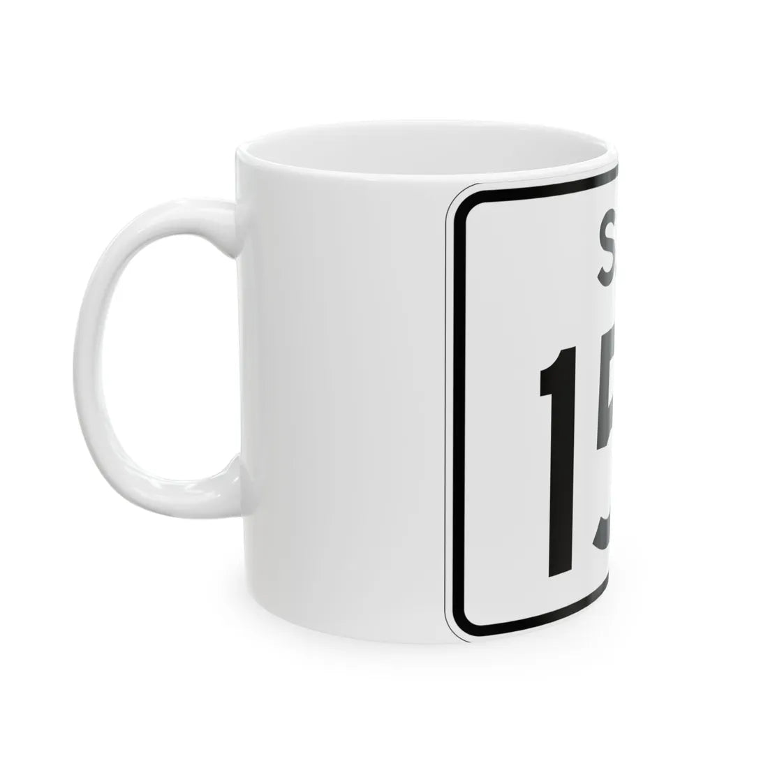SC-154 (South Carolina) (Road Sign) White Coffee Mug - Go Mug Yourself