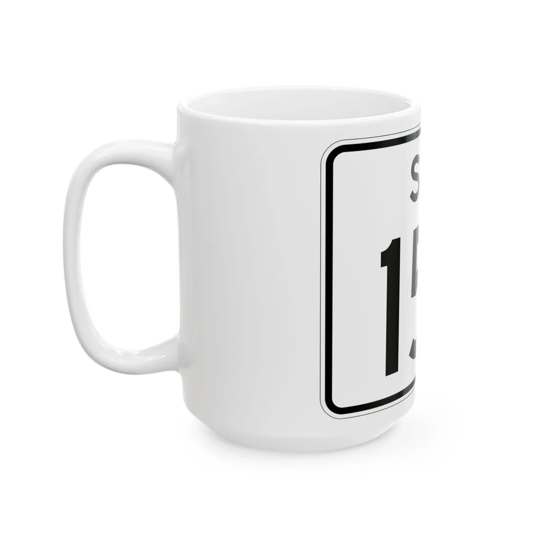 SC-155 (South Carolina) (Road Sign) White Coffee Mug - Go Mug Yourself