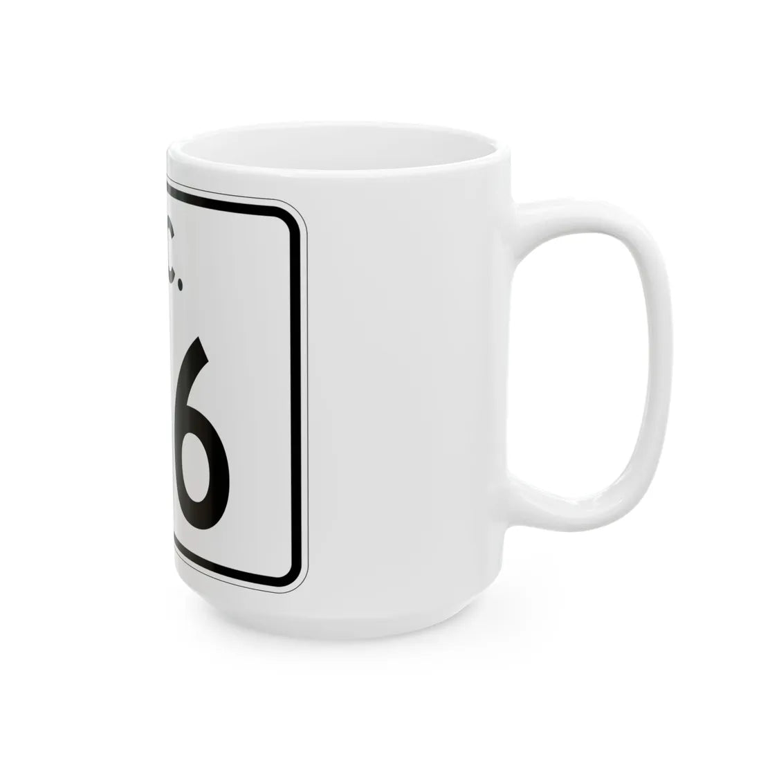 SC-156 (South Carolina) (Road Sign) White Coffee Mug - Go Mug Yourself
