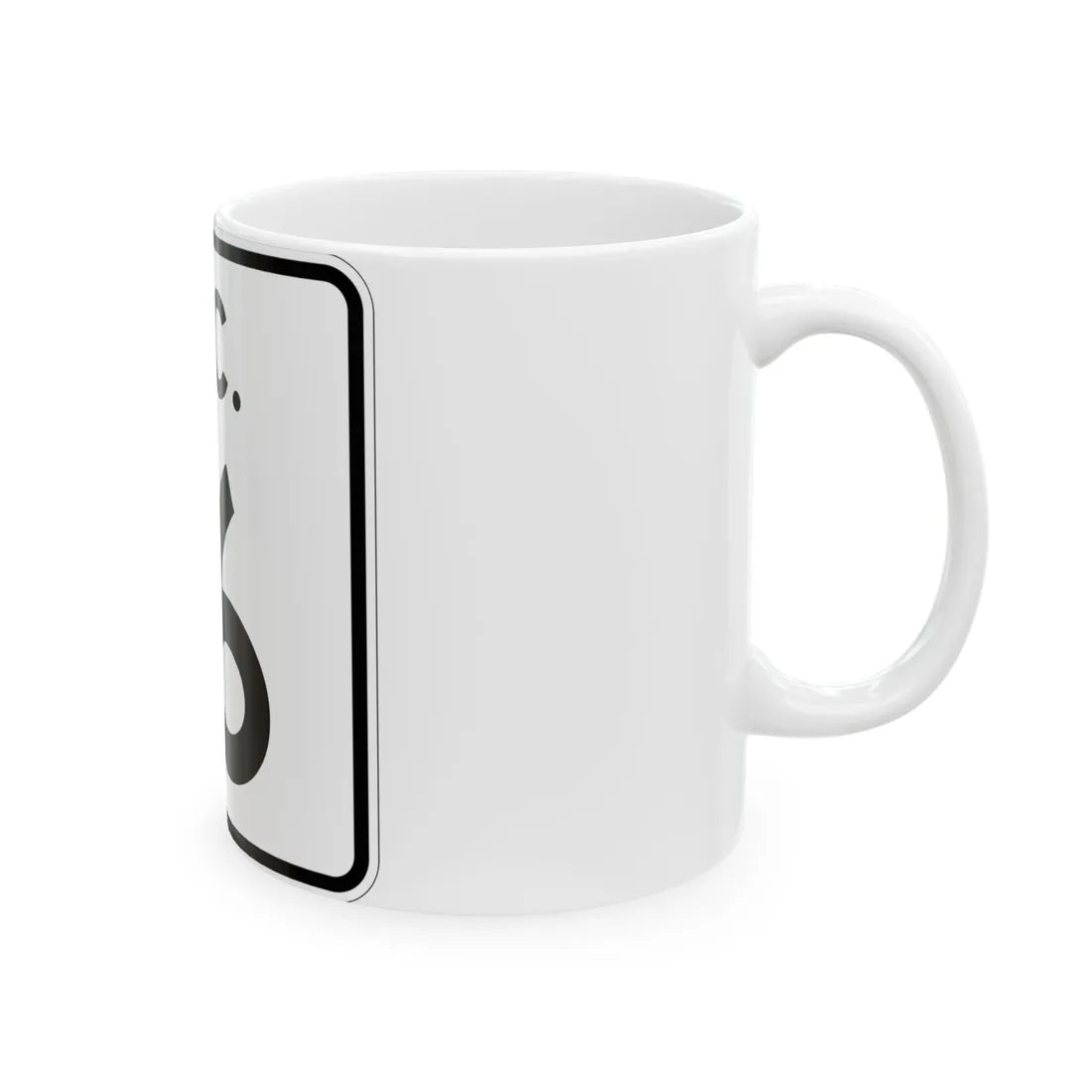 SC-16 (South Carolina) (Road Sign) White Coffee Mug - Go Mug Yourself