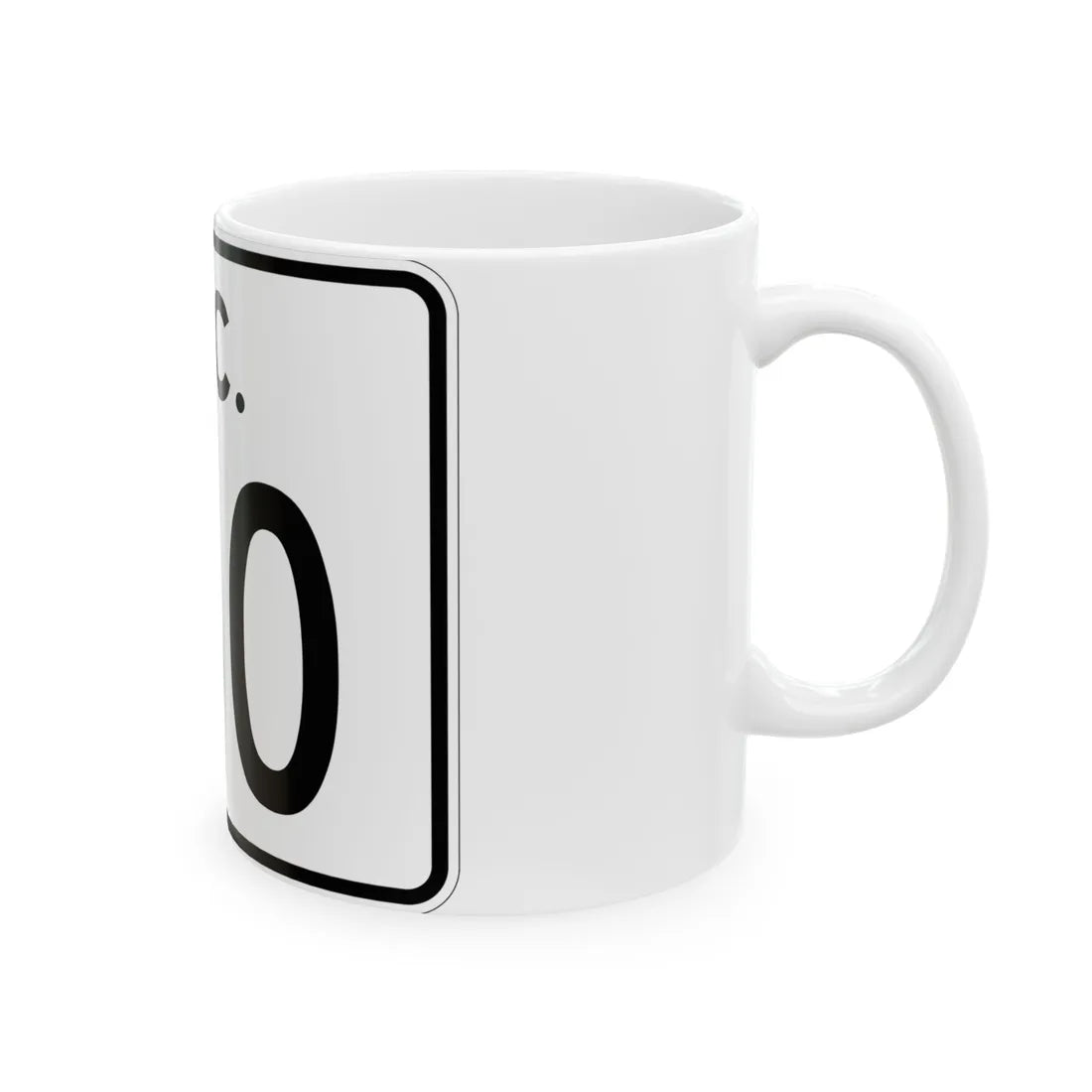SC-160 (South Carolina) (Road Sign) White Coffee Mug - Go Mug Yourself