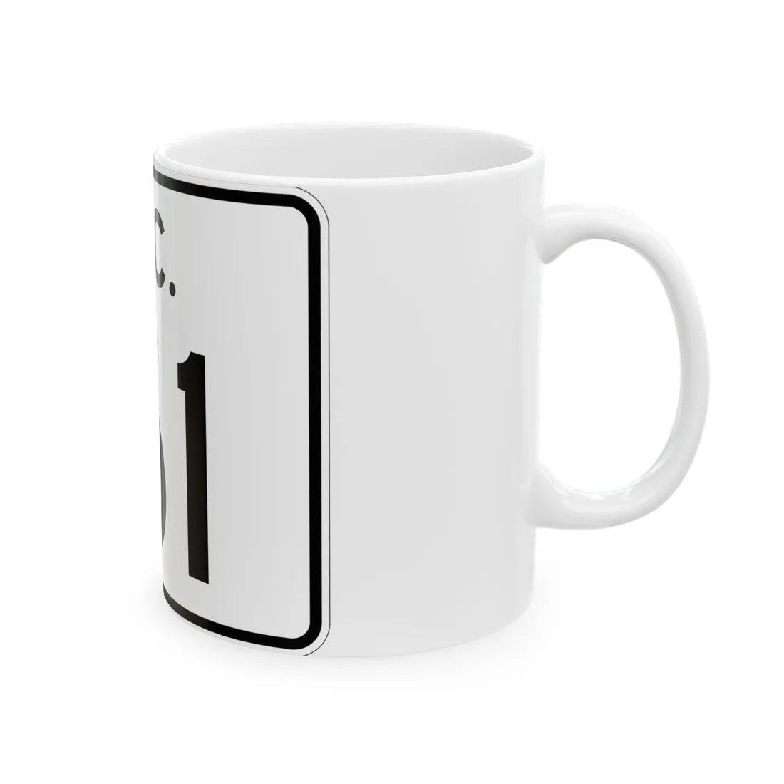 SC-161 (South Carolina) (Road Sign) White Coffee Mug - Go Mug Yourself