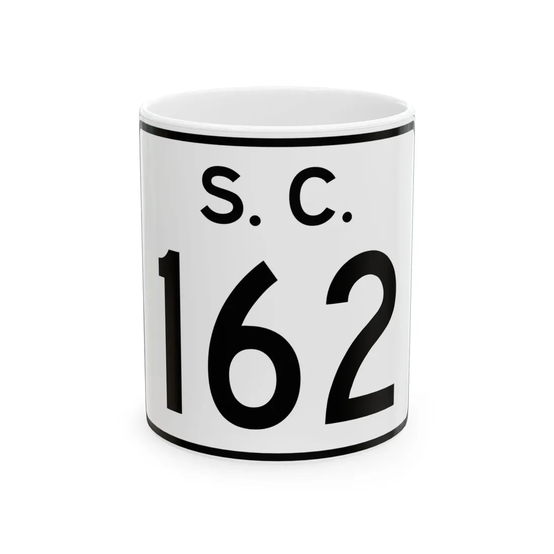 SC-162 (South Carolina) (Road Sign) White Coffee Mug 11oz - Go Mug Yourself