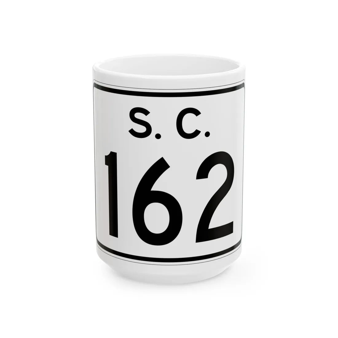 SC-162 (South Carolina) (Road Sign) White Coffee Mug 15oz - Go Mug Yourself