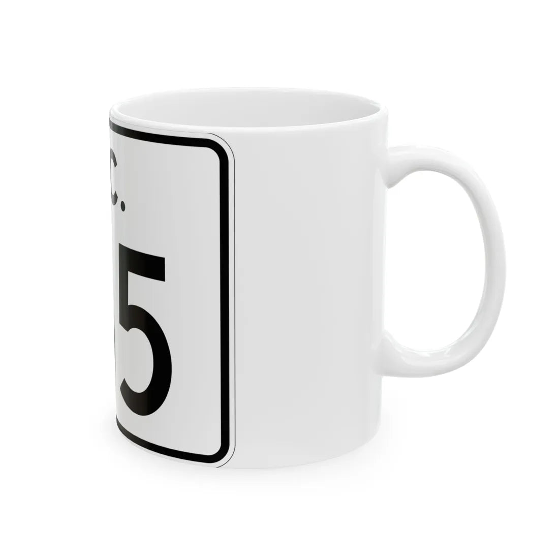 SC-165 (South Carolina) (Road Sign) White Coffee Mug - Go Mug Yourself