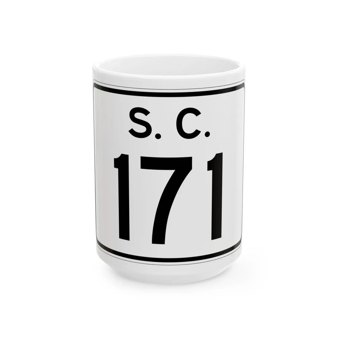 SC-171 (South Carolina) (Road Sign) White Coffee Mug 15oz - Go Mug Yourself