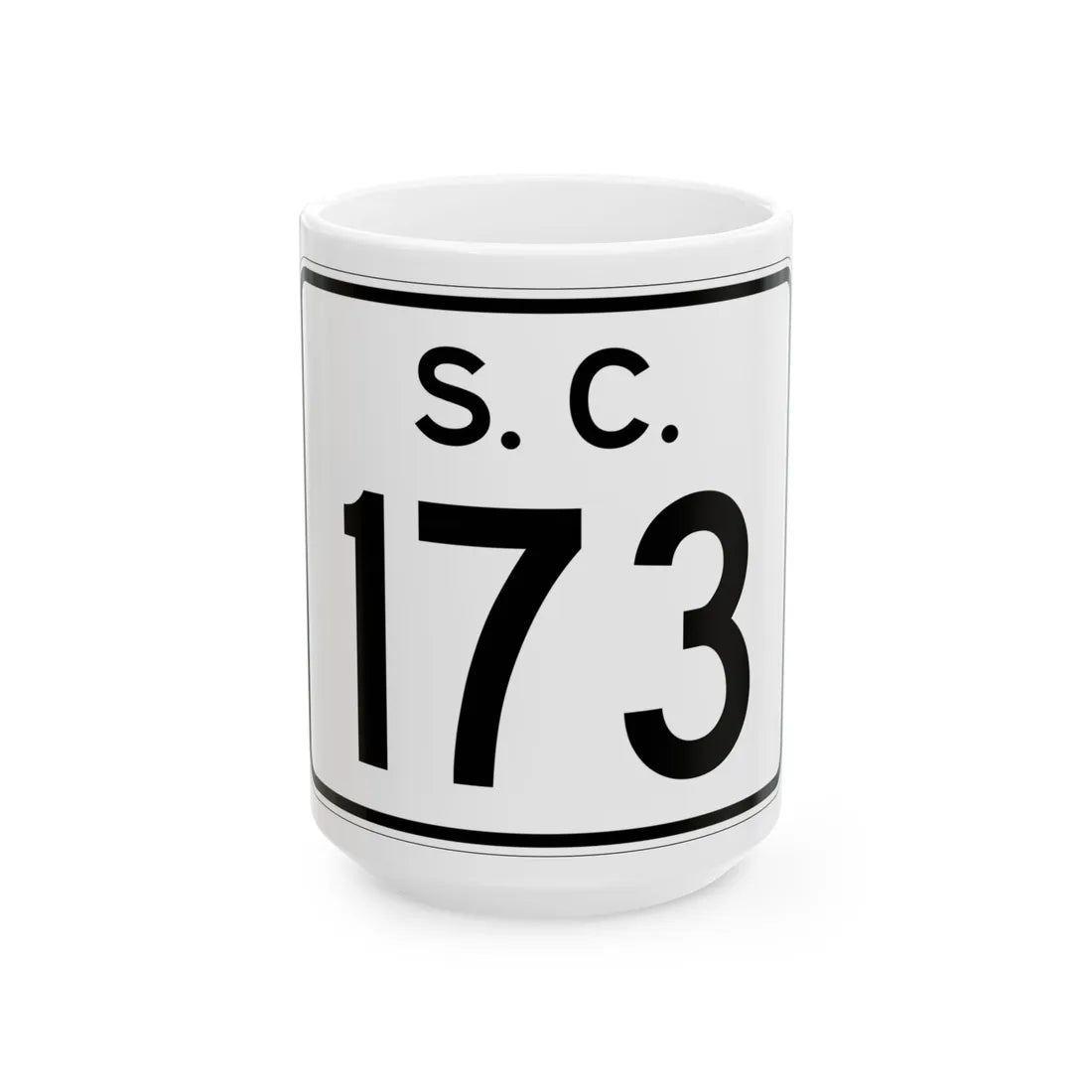SC-173 (South Carolina) (Road Sign) White Coffee Mug 15oz - Go Mug Yourself