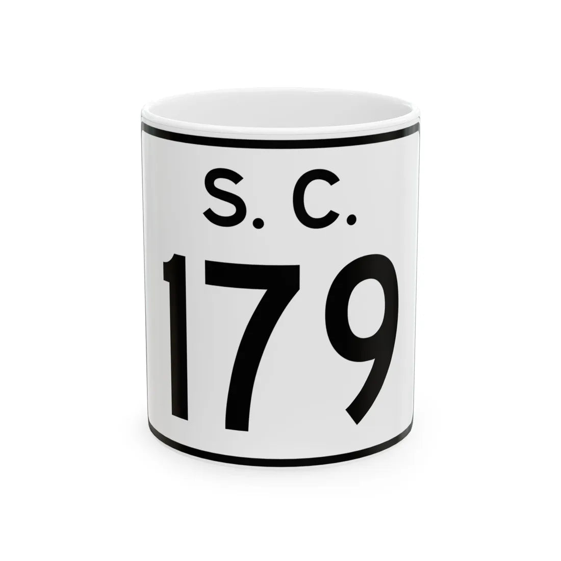 SC-179 (South Carolina) (Road Sign) White Coffee Mug 11oz - Go Mug Yourself