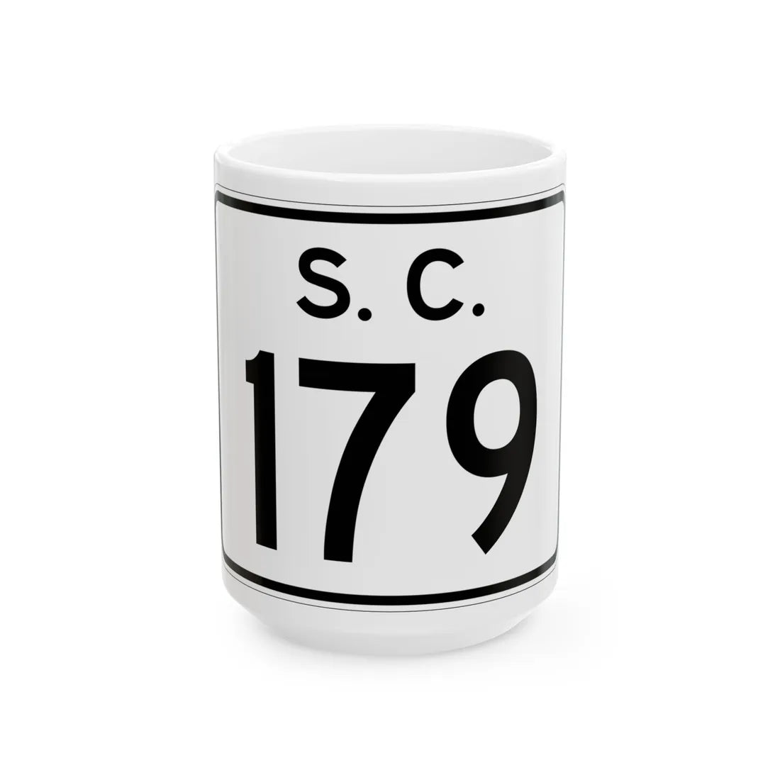 SC-179 (South Carolina) (Road Sign) White Coffee Mug 15oz - Go Mug Yourself