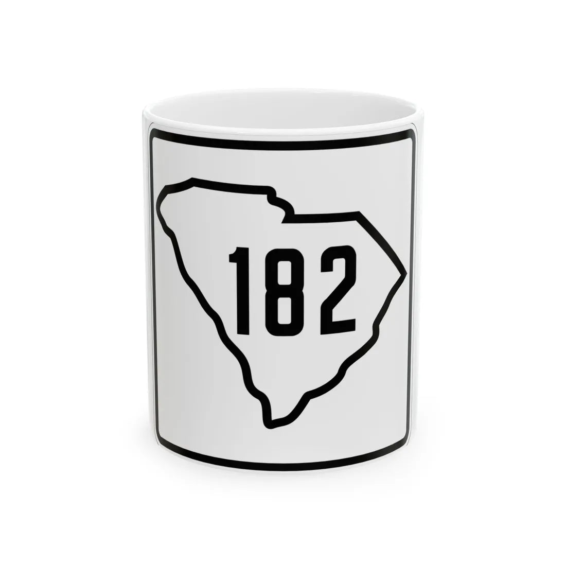 SC-182 1926 (South Carolina) (Road Sign) White Coffee Mug 11oz - Go Mug Yourself