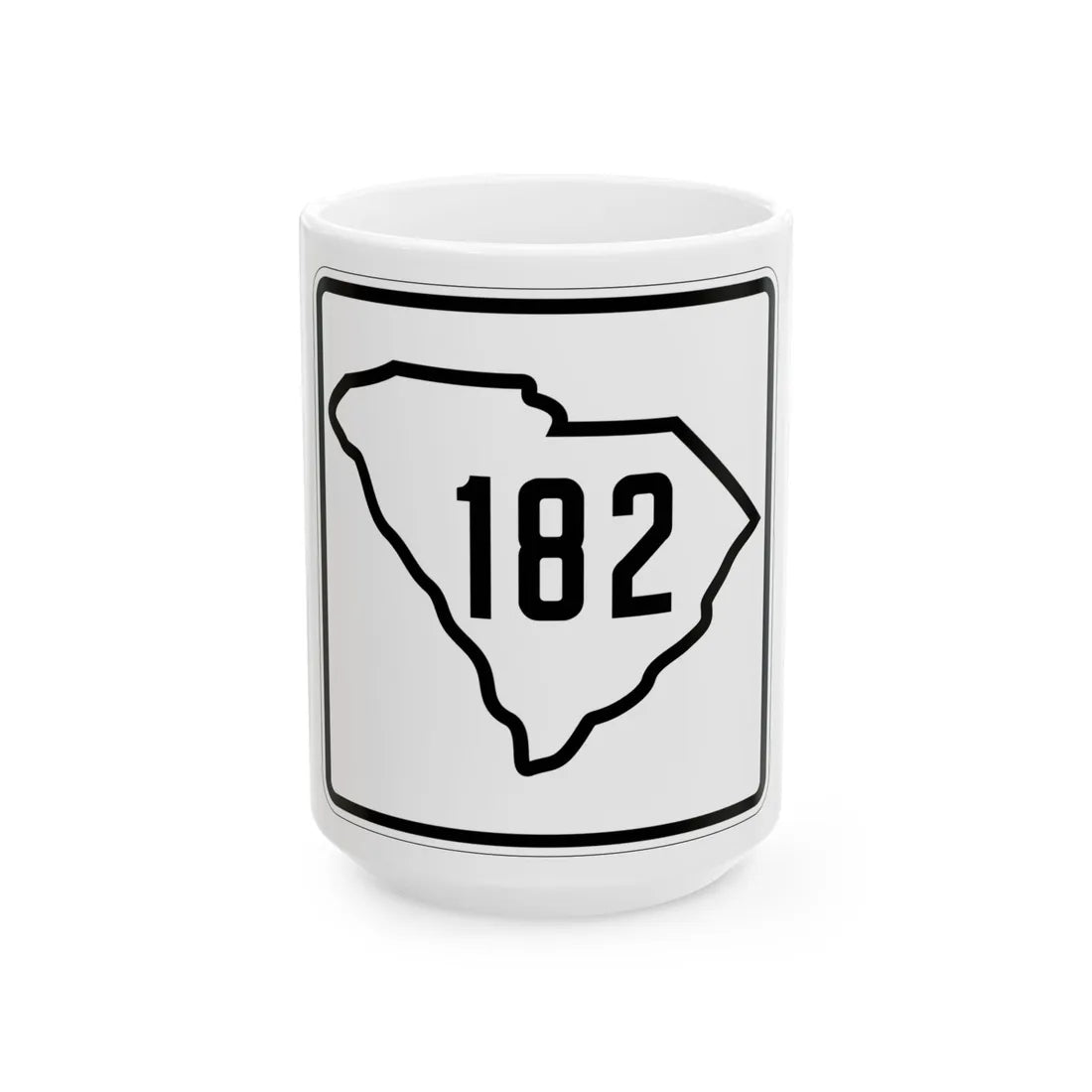 SC-182 1926 (South Carolina) (Road Sign) White Coffee Mug 15oz - Go Mug Yourself