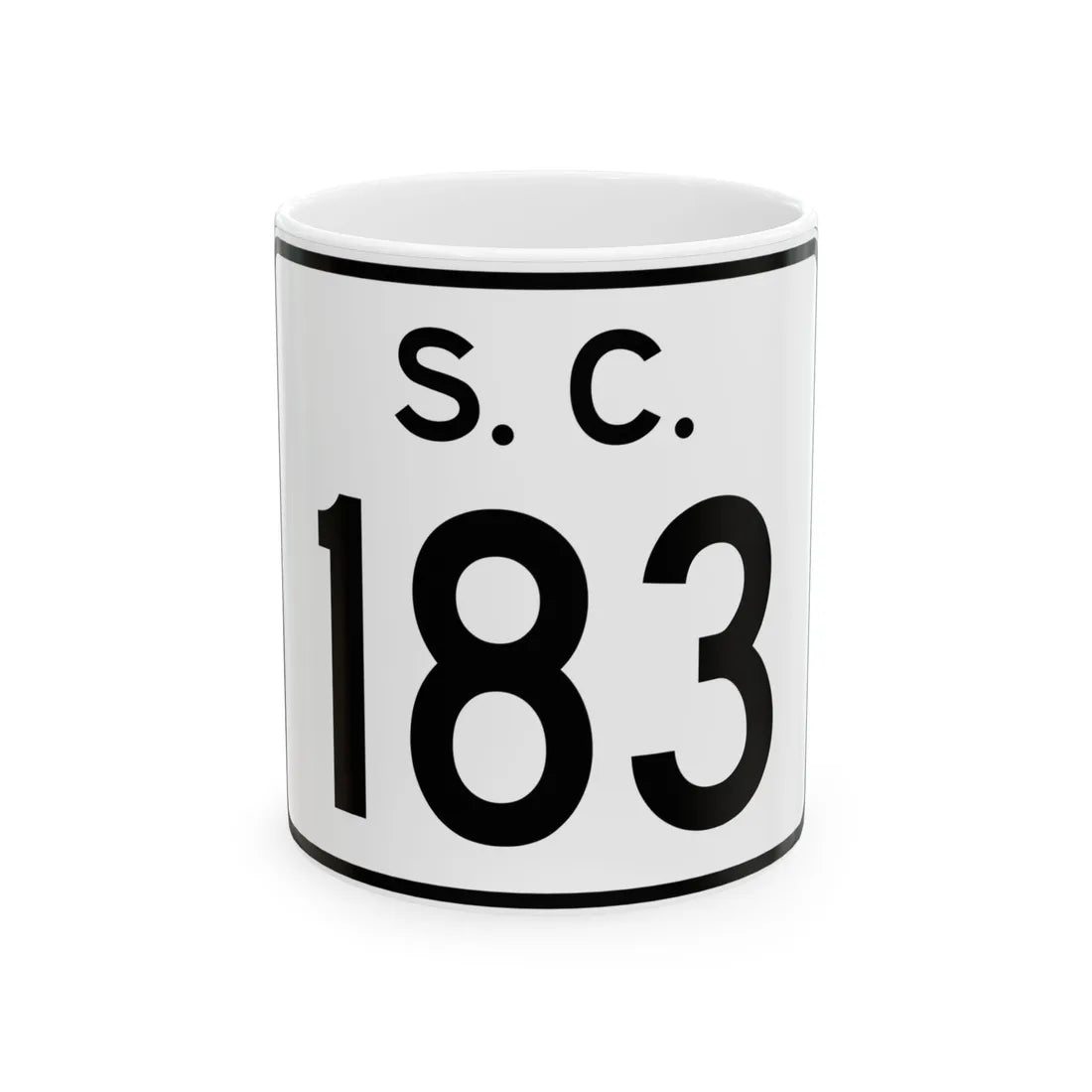 SC-183 (South Carolina) (Road Sign) White Coffee Mug 11oz - Go Mug Yourself