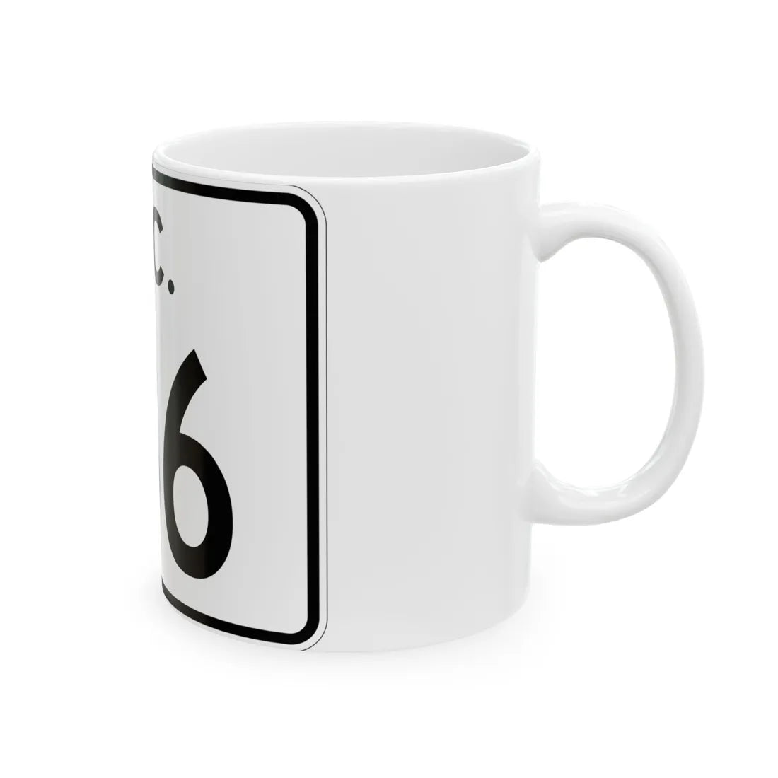 SC-186 (South Carolina) (Road Sign) White Coffee Mug - Go Mug Yourself