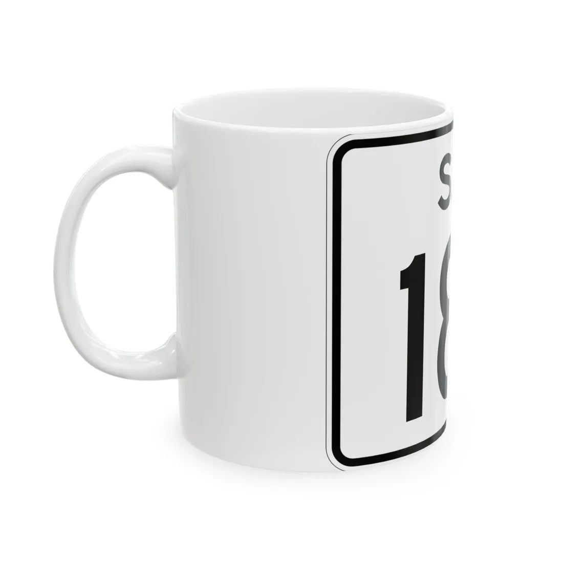 SC-187 (South Carolina) (Road Sign) White Coffee Mug - Go Mug Yourself