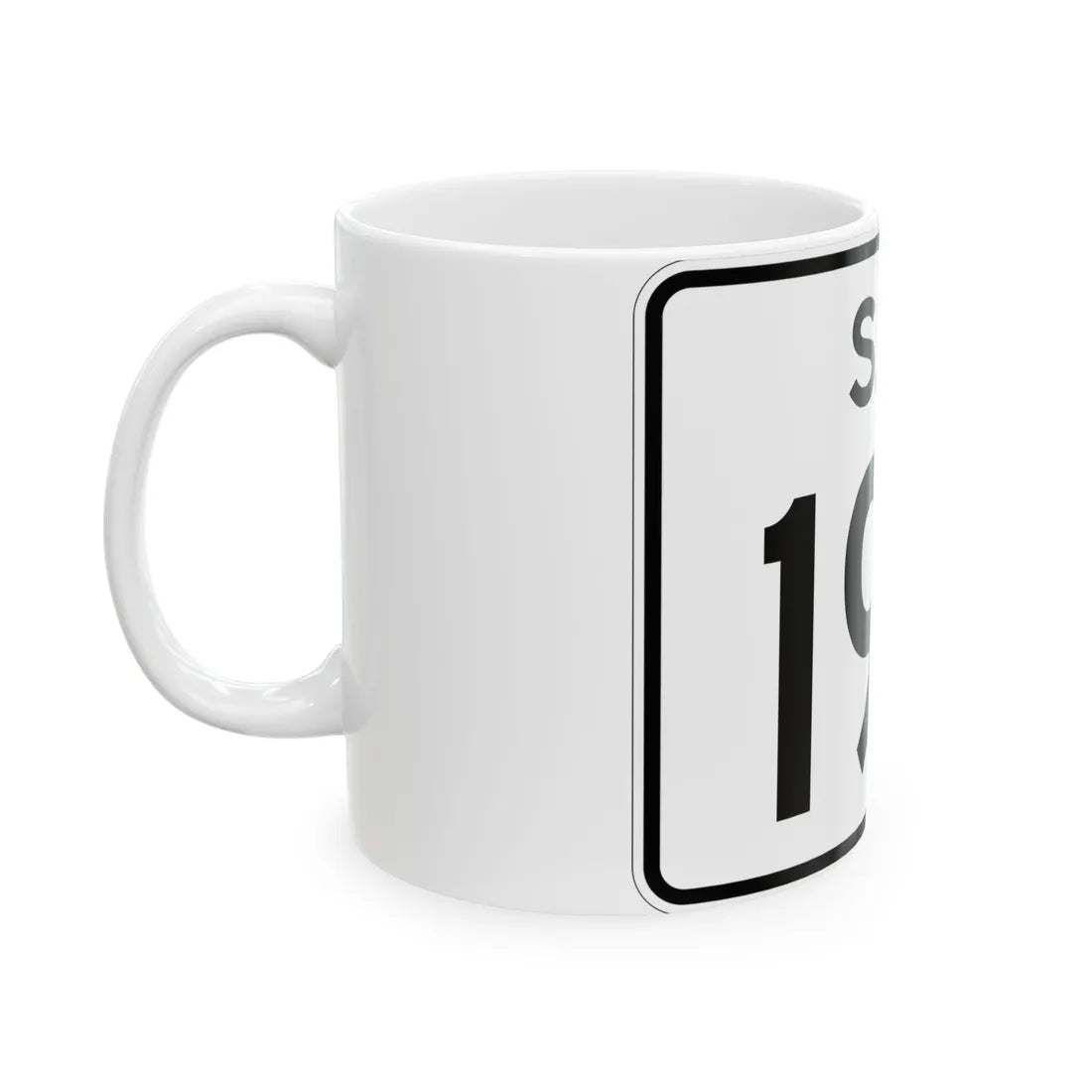 SC-190 (South Carolina) (Road Sign) White Coffee Mug - Go Mug Yourself
