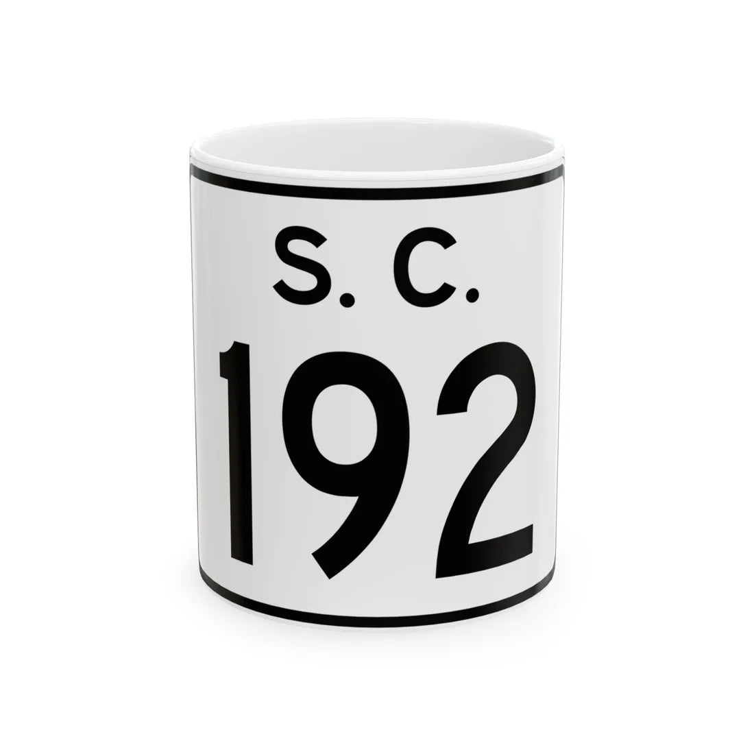 SC-192 (South Carolina) (Road Sign) White Coffee Mug 11oz - Go Mug Yourself