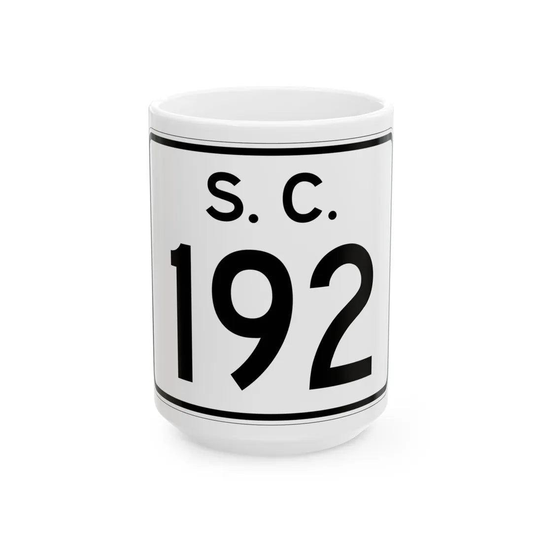SC-192 (South Carolina) (Road Sign) White Coffee Mug 15oz - Go Mug Yourself