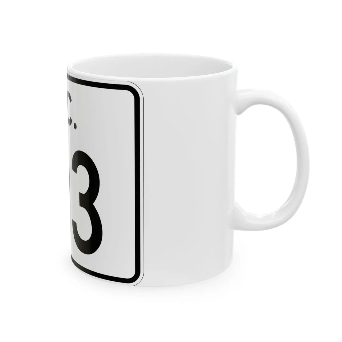 SC-193 (South Carolina) (Road Sign) White Coffee Mug - Go Mug Yourself