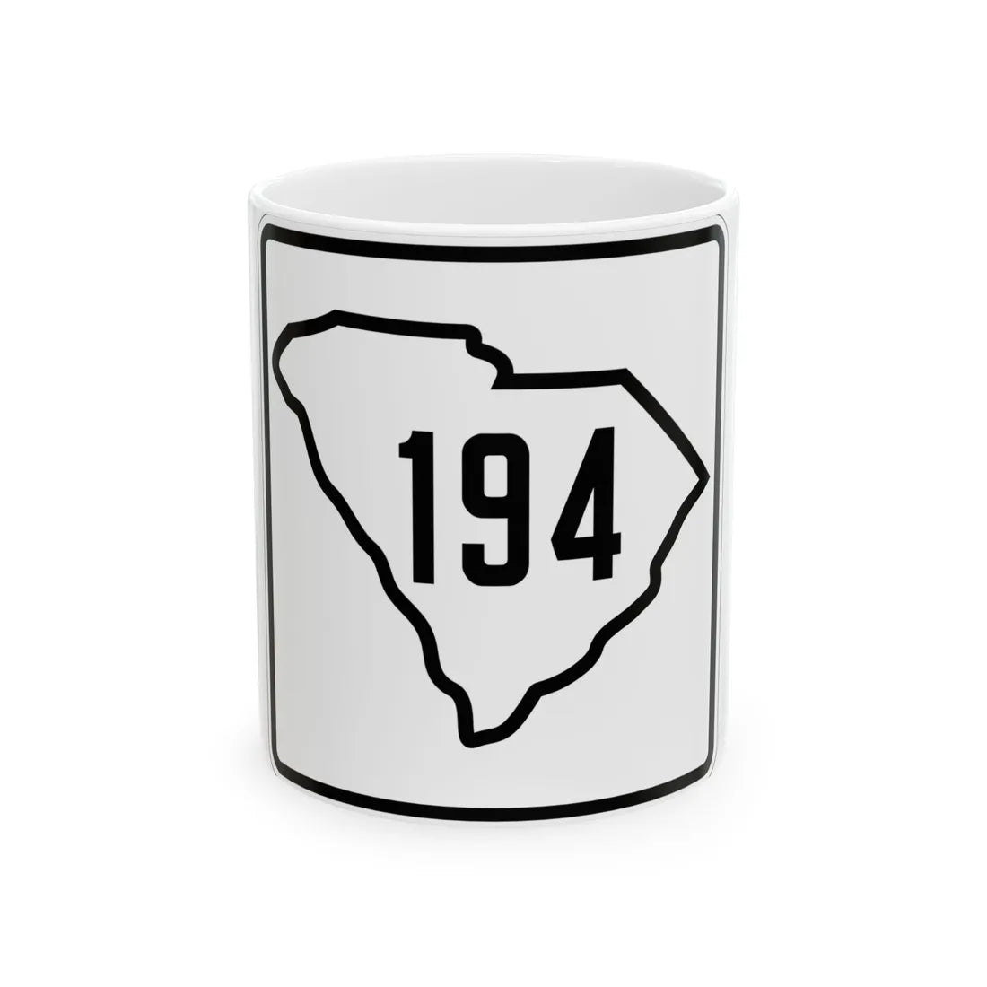SC-194 1926 (South Carolina) (Road Sign) White Coffee Mug 11oz - Go Mug Yourself