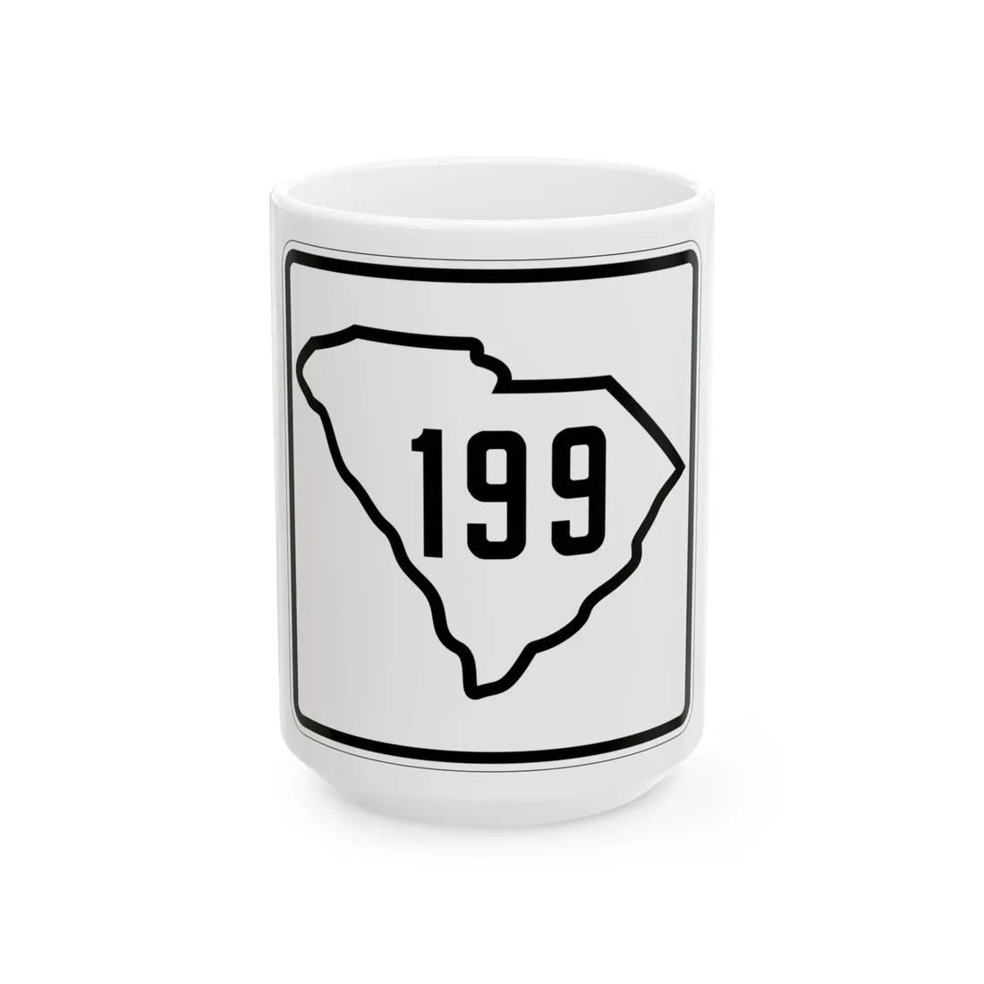 SC-199 1926 (South Carolina) (Road Sign) White Coffee Mug 15oz - Go Mug Yourself