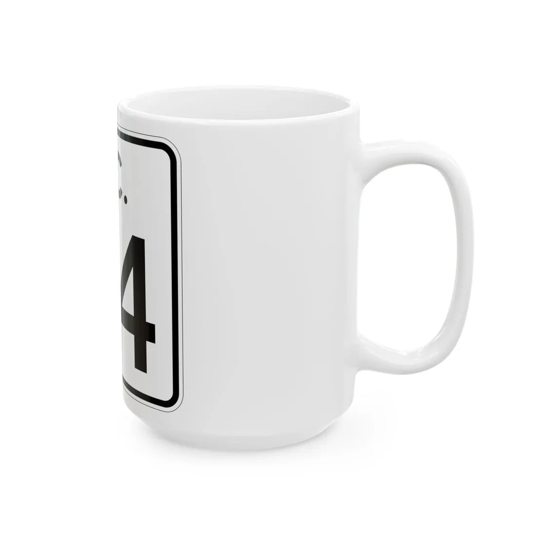 SC-24 (South Carolina) (Road Sign) White Coffee Mug - Go Mug Yourself