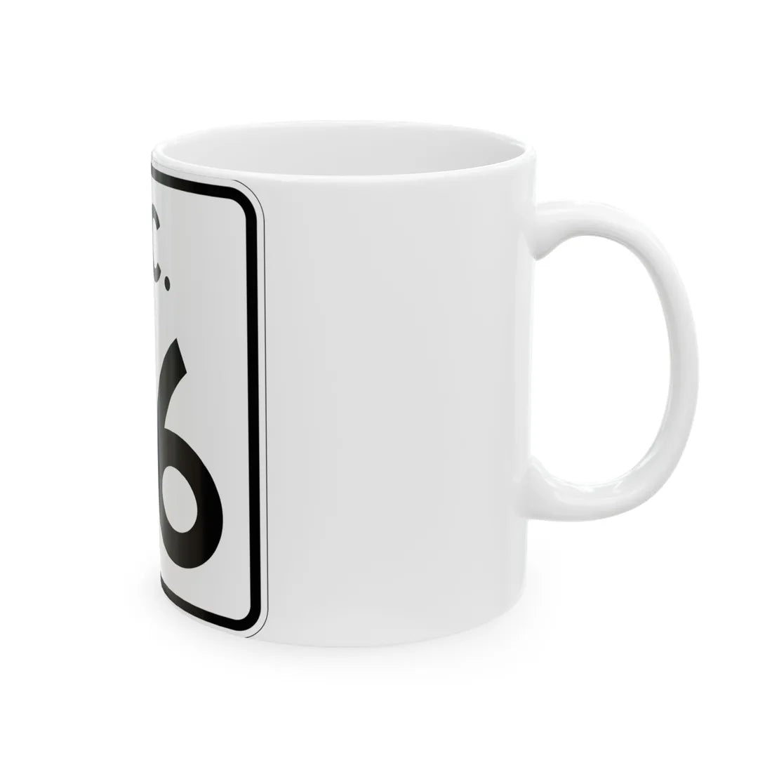 SC-26 (South Carolina) (Road Sign) White Coffee Mug - Go Mug Yourself