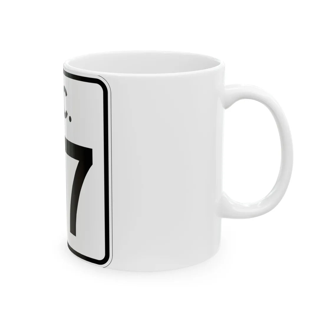 SC-27 (South Carolina) (Road Sign) White Coffee Mug - Go Mug Yourself