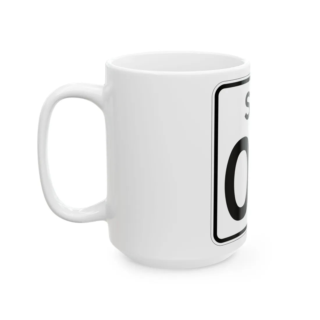 SC-2di (South Carolina) (Road Sign) White Coffee Mug - Go Mug Yourself