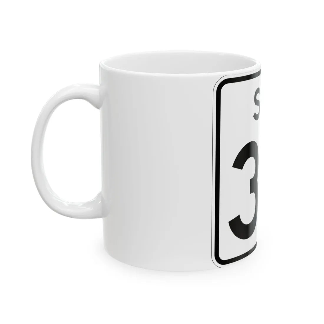 SC-30 (South Carolina) (Road Sign) White Coffee Mug - Go Mug Yourself
