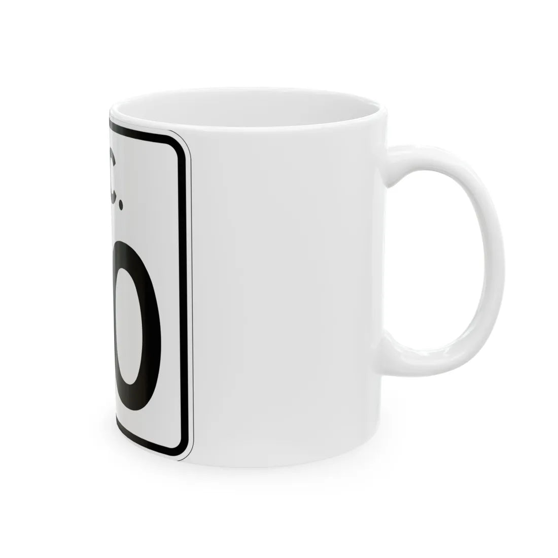 SC-30 (South Carolina) (Road Sign) White Coffee Mug - Go Mug Yourself