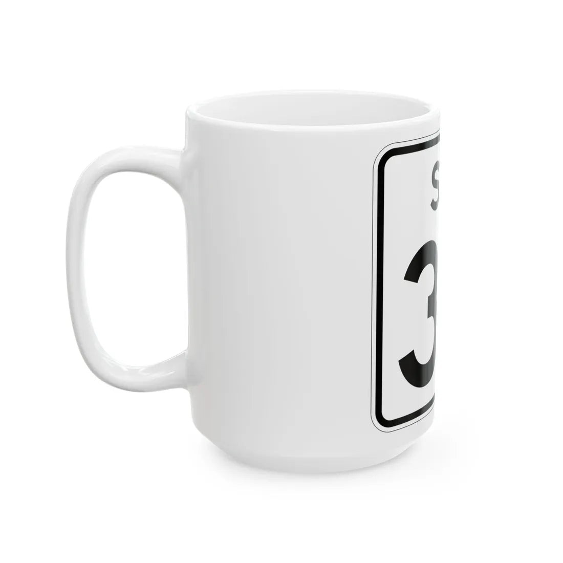 SC-33 (South Carolina) (Road Sign) White Coffee Mug - Go Mug Yourself