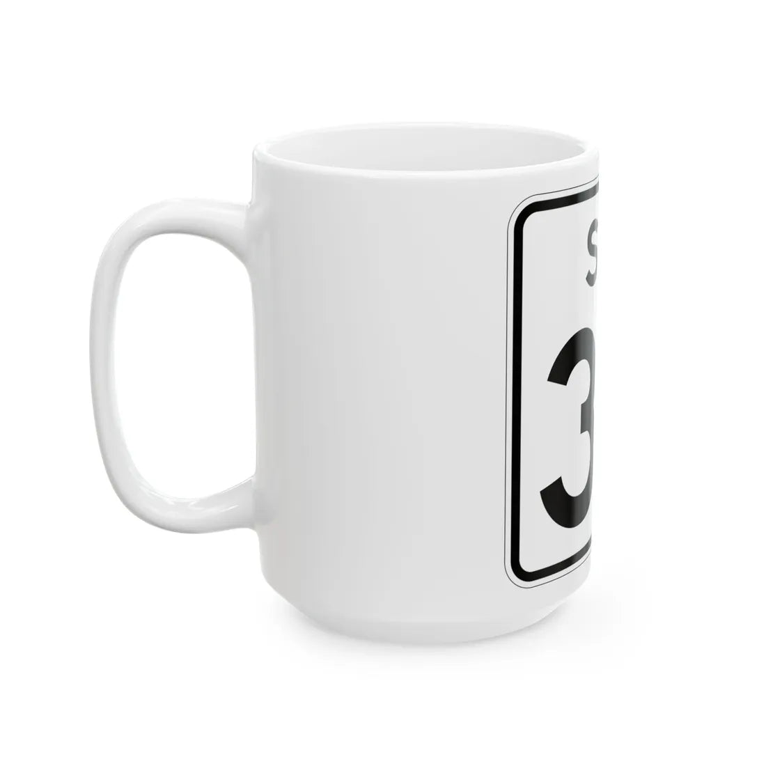 SC-34 (South Carolina) (Road Sign) White Coffee Mug - Go Mug Yourself