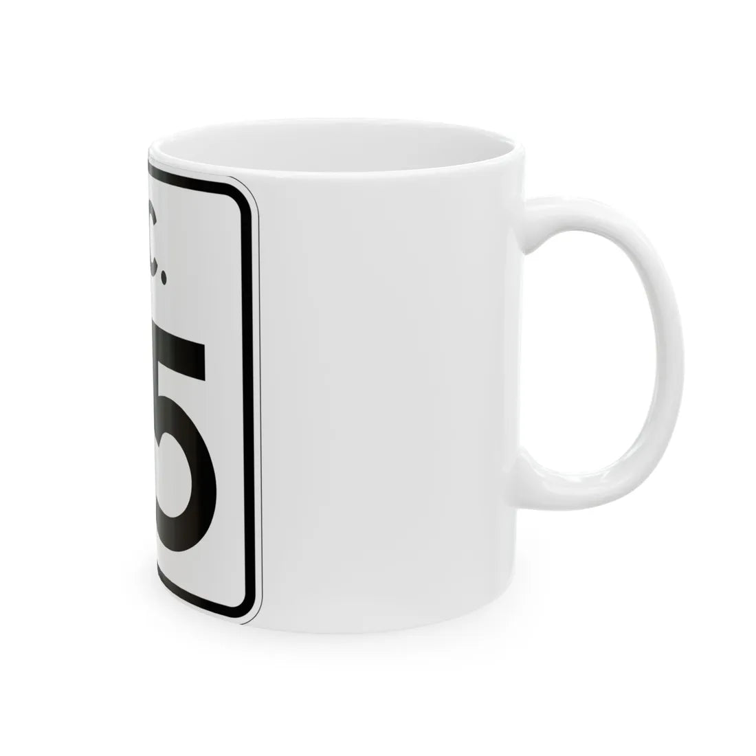 SC-35 (South Carolina) (Road Sign) White Coffee Mug - Go Mug Yourself