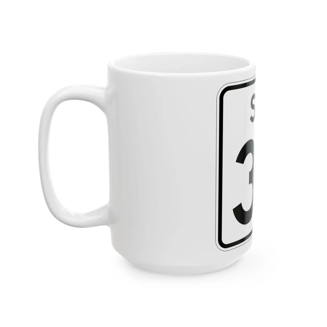 SC-37 (South Carolina) (Road Sign) White Coffee Mug - Go Mug Yourself